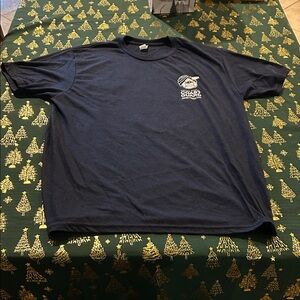 Navy Blue Graphic Coast Guard T-Shirt